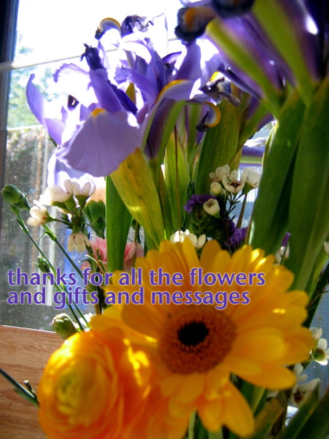 Thanks for al the beautiful gifts and flowers - 1