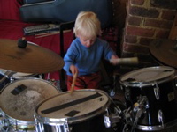 jamming at Brent's - 3